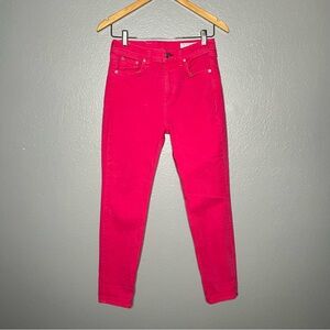 Rag & Bone High Rise Skinny in Hot Pink Size 25